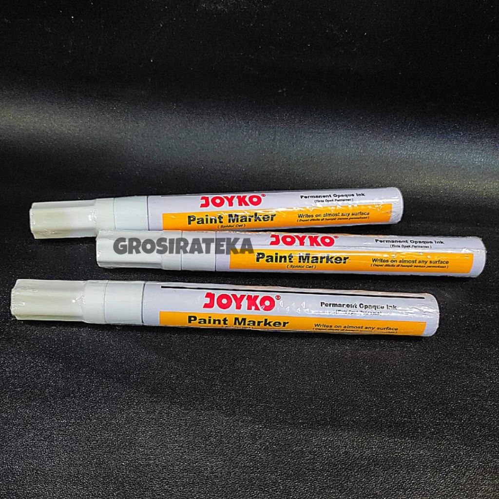 

SPIDOL BESAR PERMANENT PUTIH, PAINT MARKER PTM 37 PUTIH JOYKO