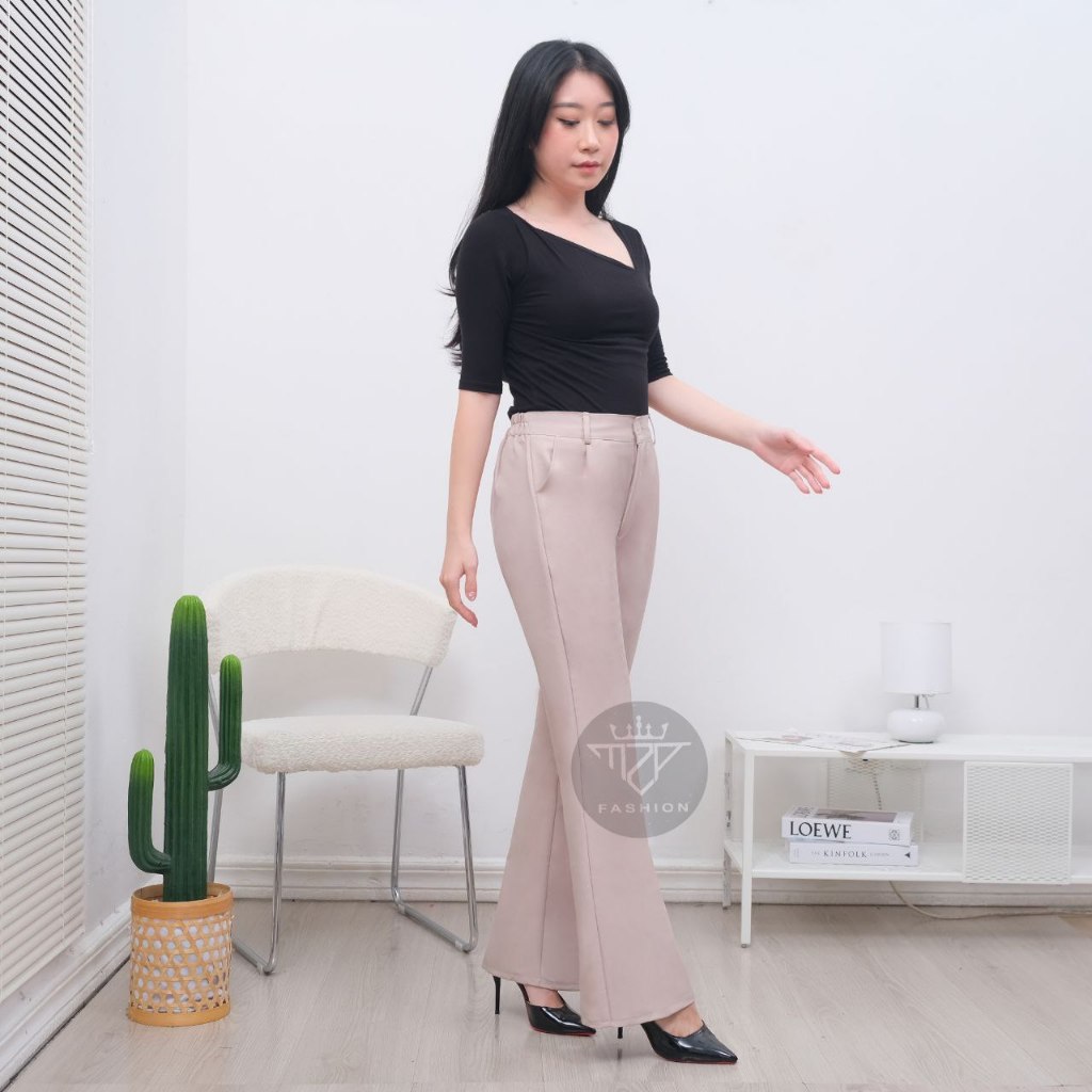 Celana Wanita │ Celana Kerja Cutbray / Celana Bahan Cutbray / Celana Kantor Cutbray Wanita Terbaru