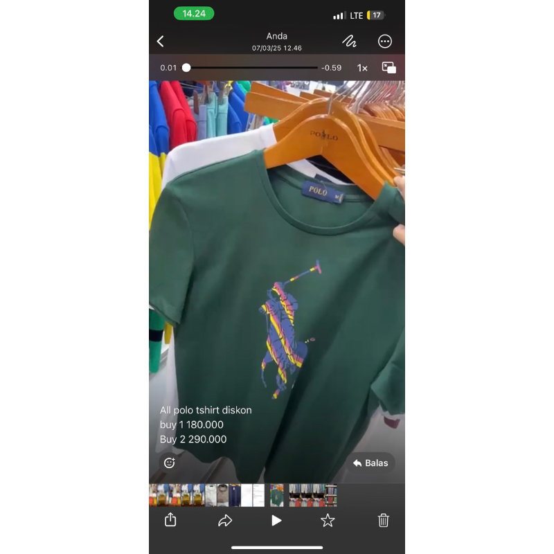 Kaos jersey senam