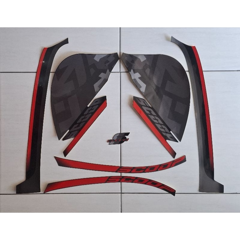 Sticker / Striping / Lis body motor Honda Scoopy Sporty 2021 ORIGINAL/ASLI