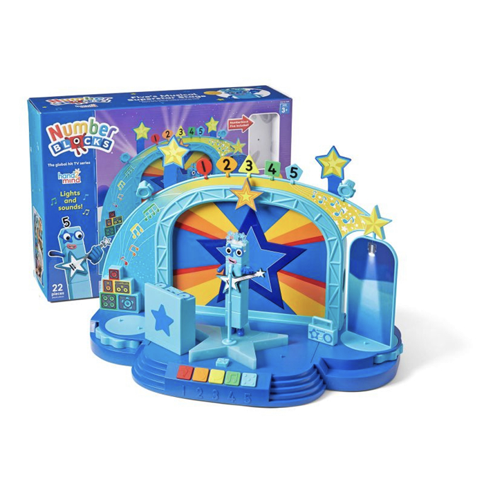 Hand2Mind - Hand2Mind Numberblocks Five Musical Superstar Stage, Mainan Edukasi Numberblocks Panggun