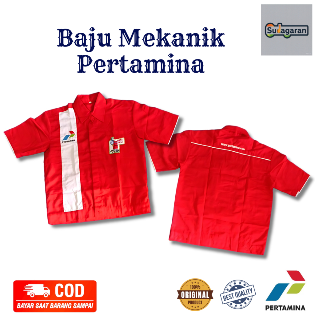 Seragam Spbu Operator | Baju Spbu | Seragam Spbu Merah | Seragam Pertamina | Baju Spbu
