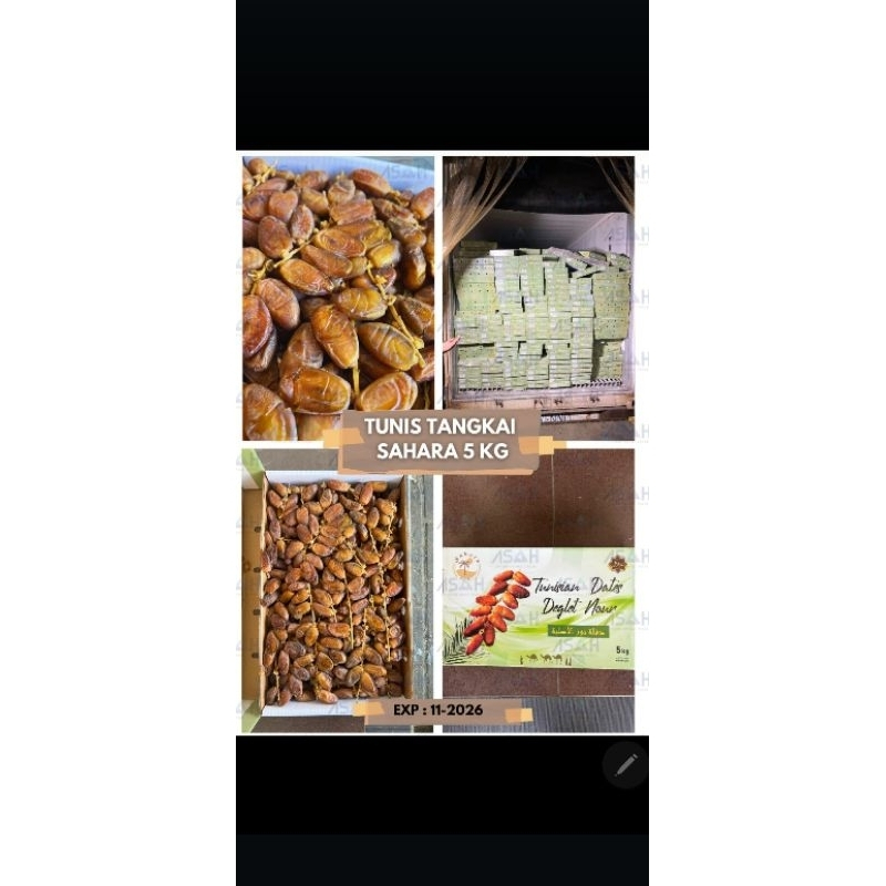 

Kurma Tangkai Tunisia Original Palm Fruif Box 500gr