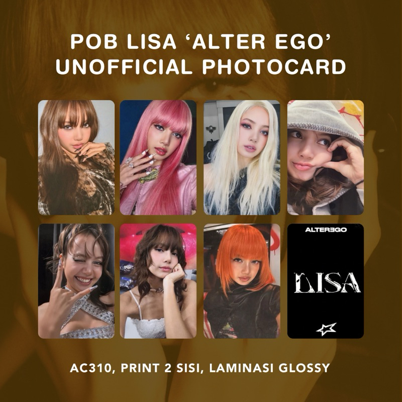 POB LISA ‘ALTER EGO’ UNOFFICIAL PHOTOCARD Vixi Roxi Kiki Sunni Speedi Ver. Everline Appmus Ktown4U D