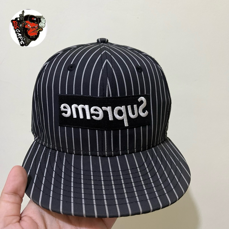 Topi New Era Supreme CDG black size 7 3/8