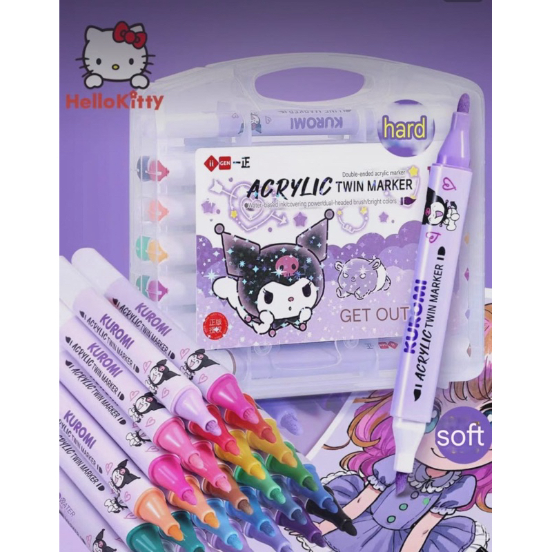 

Spidol 2 sisi untuk mewarnai isi 36 warna (double tip) spidol marker drawing pen