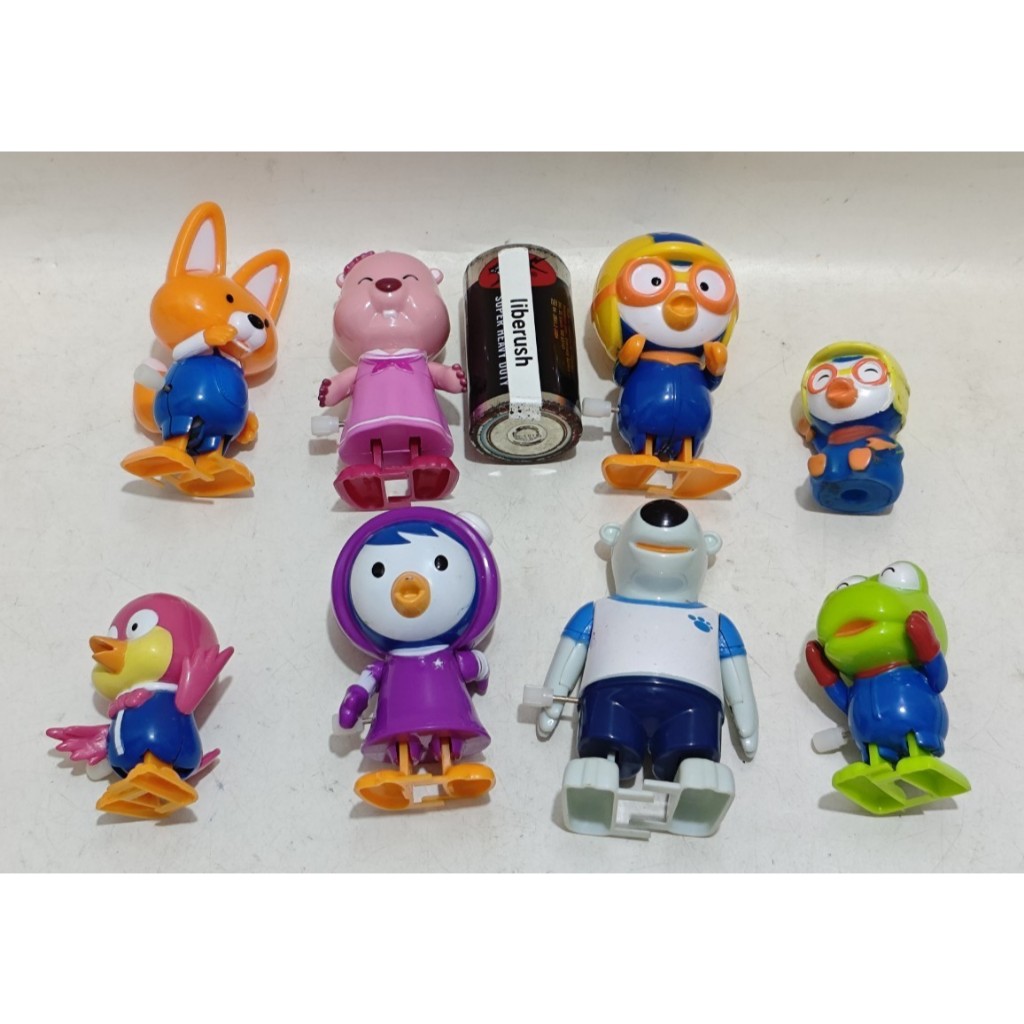 set pororo loopy eddy harry crong poby petty wind up toys figure walking
