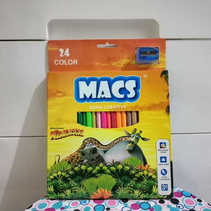 

MACS Pensil warna 24 color pencils Kungfu Panda edition