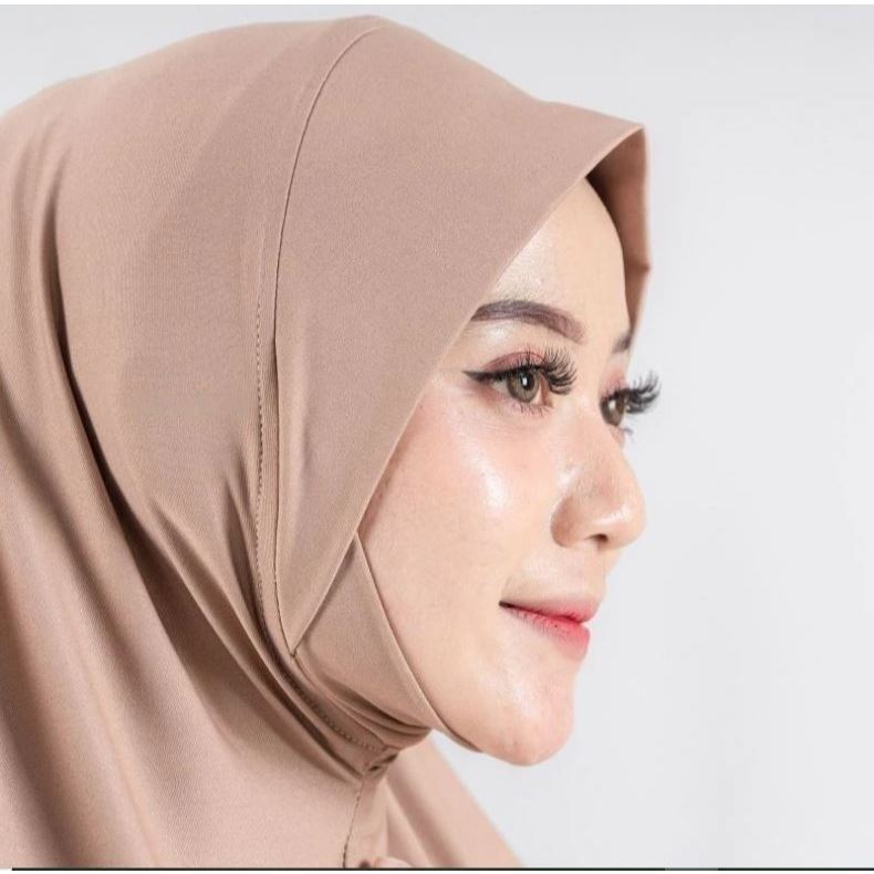 JIlbab Bergo Dagu Instan Malay Jersey Premium/ jilbab inara dagu premium tanpa pet