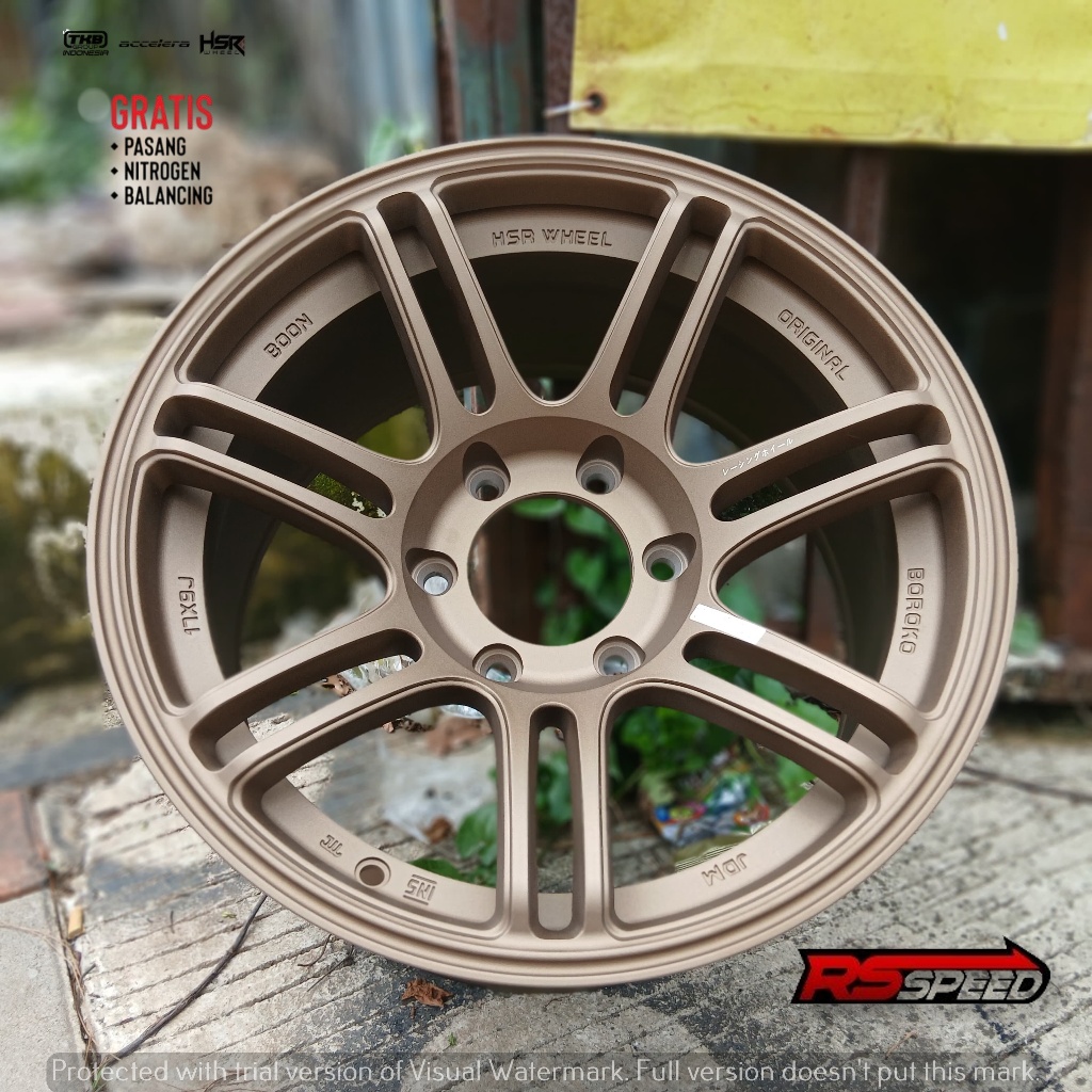 Velg Mobil Colorado,Hummer,Hilux,Hardtop,Strada R17 HSR BOON Pcd6x139 lebar 9 Matte Bronze