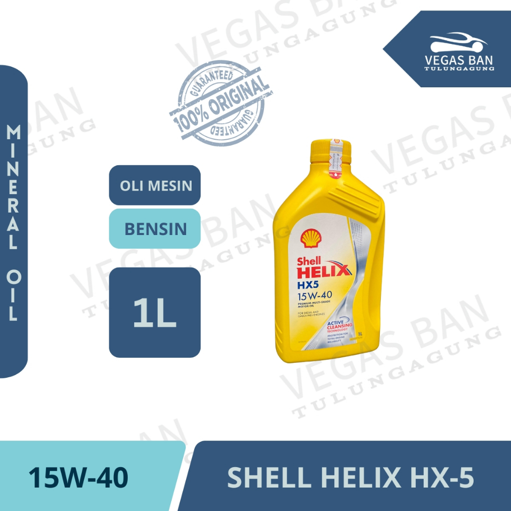 SHELL Helix HX-5 SAE 15W-40 Oli Mobil Bensin/Diesel 1Liter