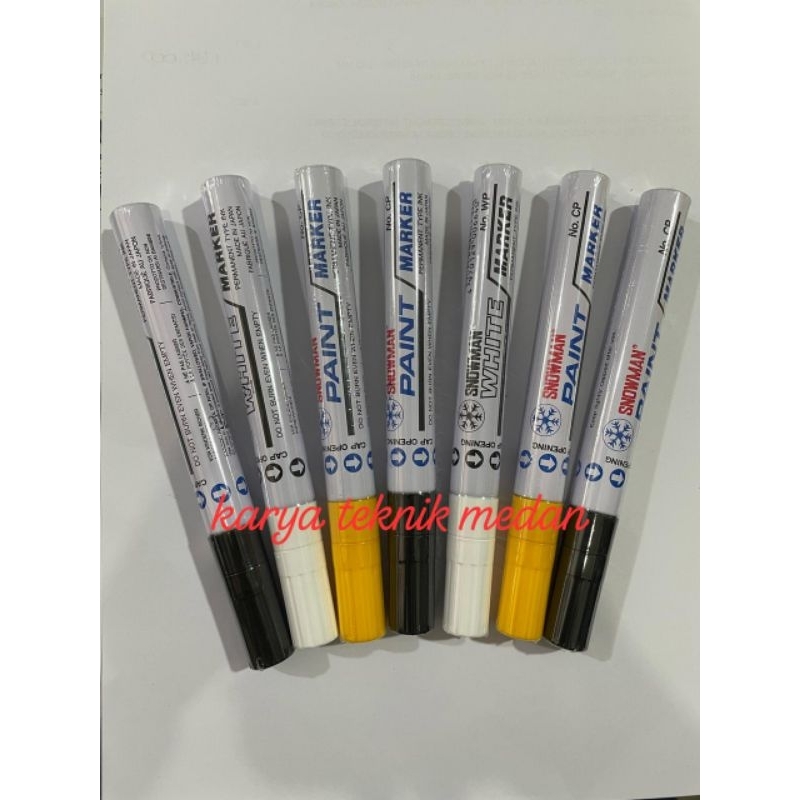 

SPIDOL PAINT MARKER SNOWMAN WHITE YELLOW BLACK