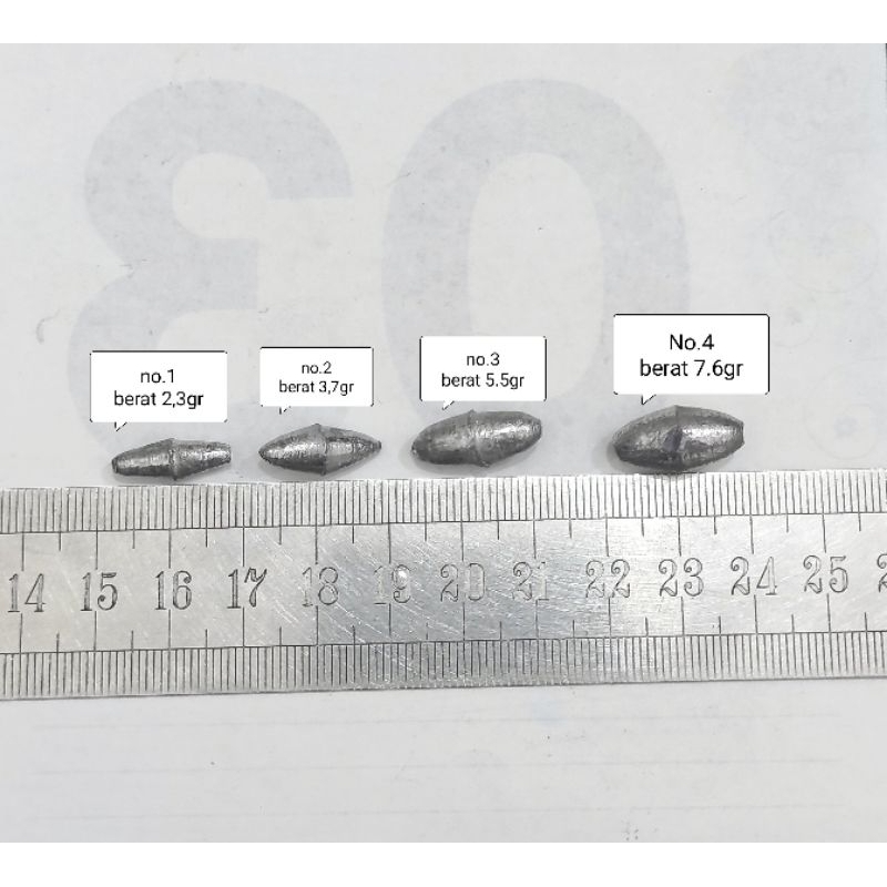 timah pancing / timah model melinjo  / bungkus