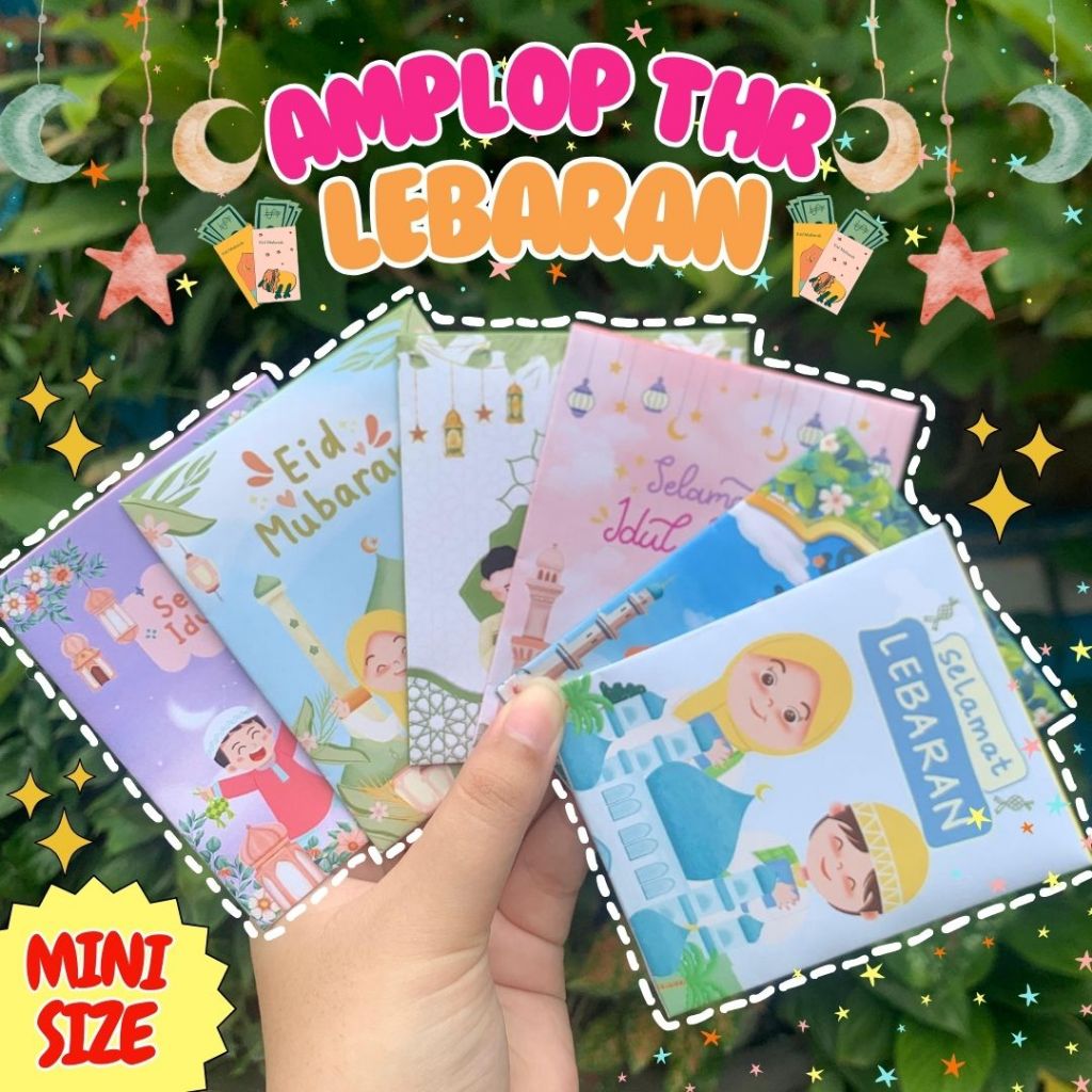 

AMPLOP LEBARAN PREMIUM MINI SIZE LUCU UNIK UNTUK THR LEBARAN ANAK ANAK