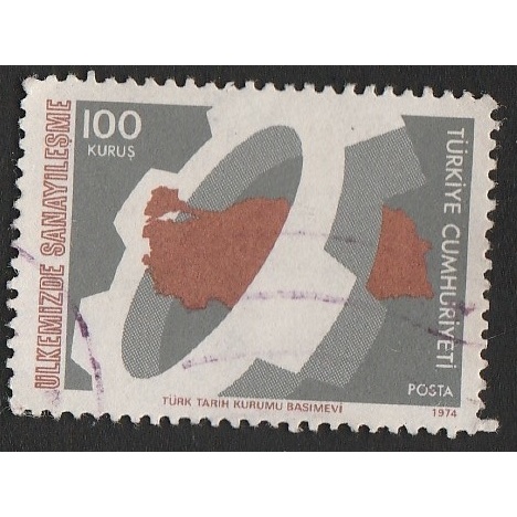 

a 11967 SATU BUAH PRANGKO TURKIYE NOMINAL 100 KURUS DENGAN KONDISI SUDAH ADA CAP