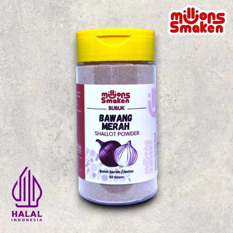 

Bawang Merah Bubuk / Shallot Powder Bumbu Rempah 100% Original 50 Gram - Millions Smaken