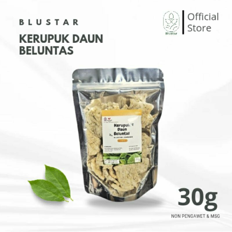 

BLUSTAR - Kerupuk Daun Beluntas Gurih 30g