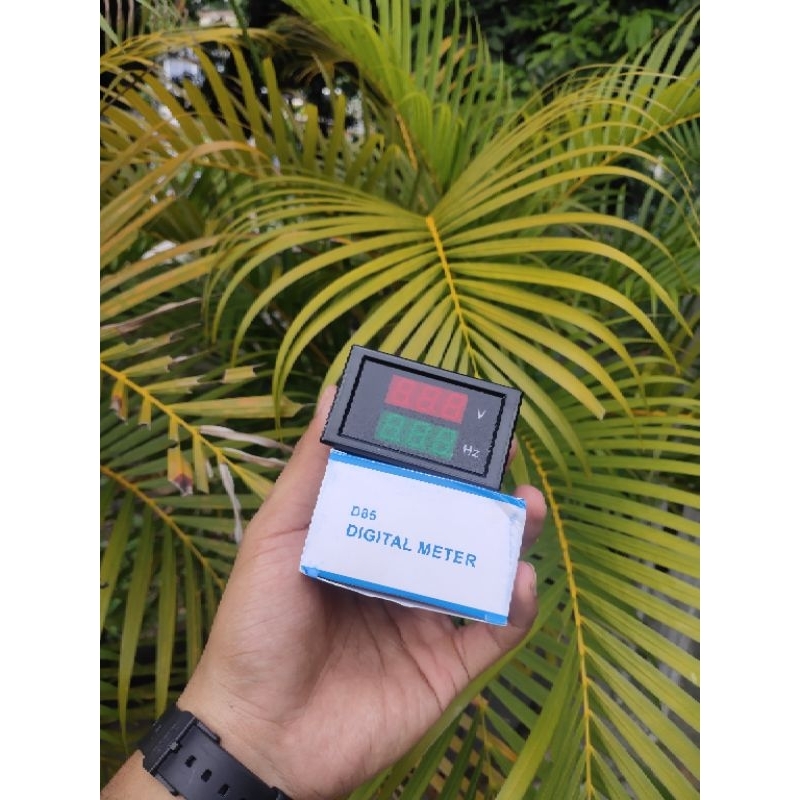 Digital Meter Volt HZ AC Panel Meter Volt Hz Alat Ukur Voltage 220 Volt Frequency Hz Langsung Listri