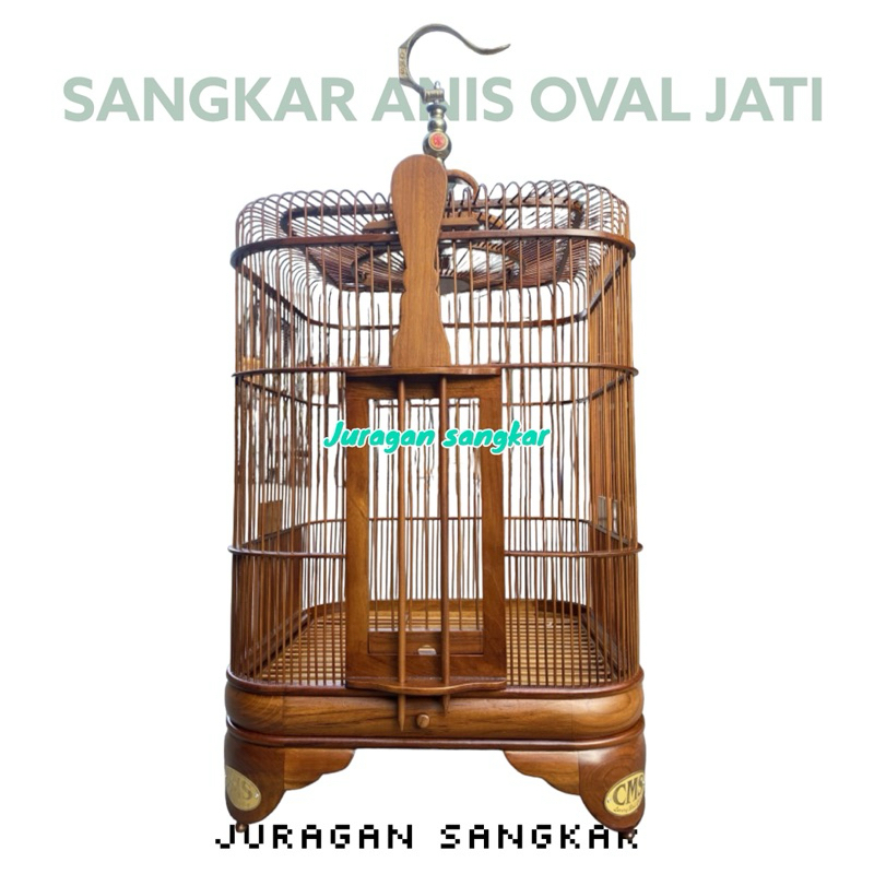 Sangkar kandang anis oval bulat cms