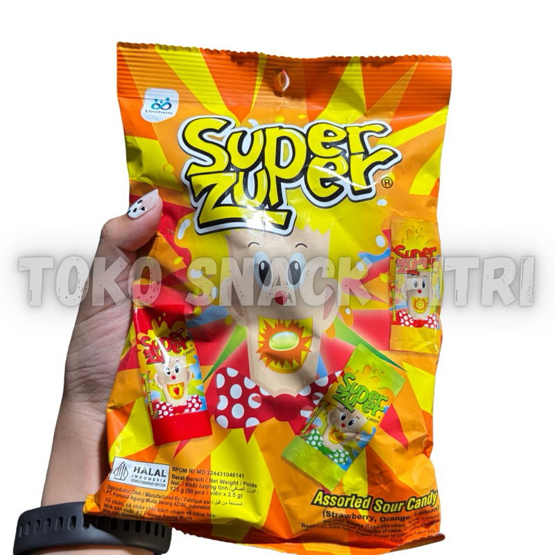 

PERMEN SUPER ZUPER SAK ASSORTED SOUR CANDY @50pcs