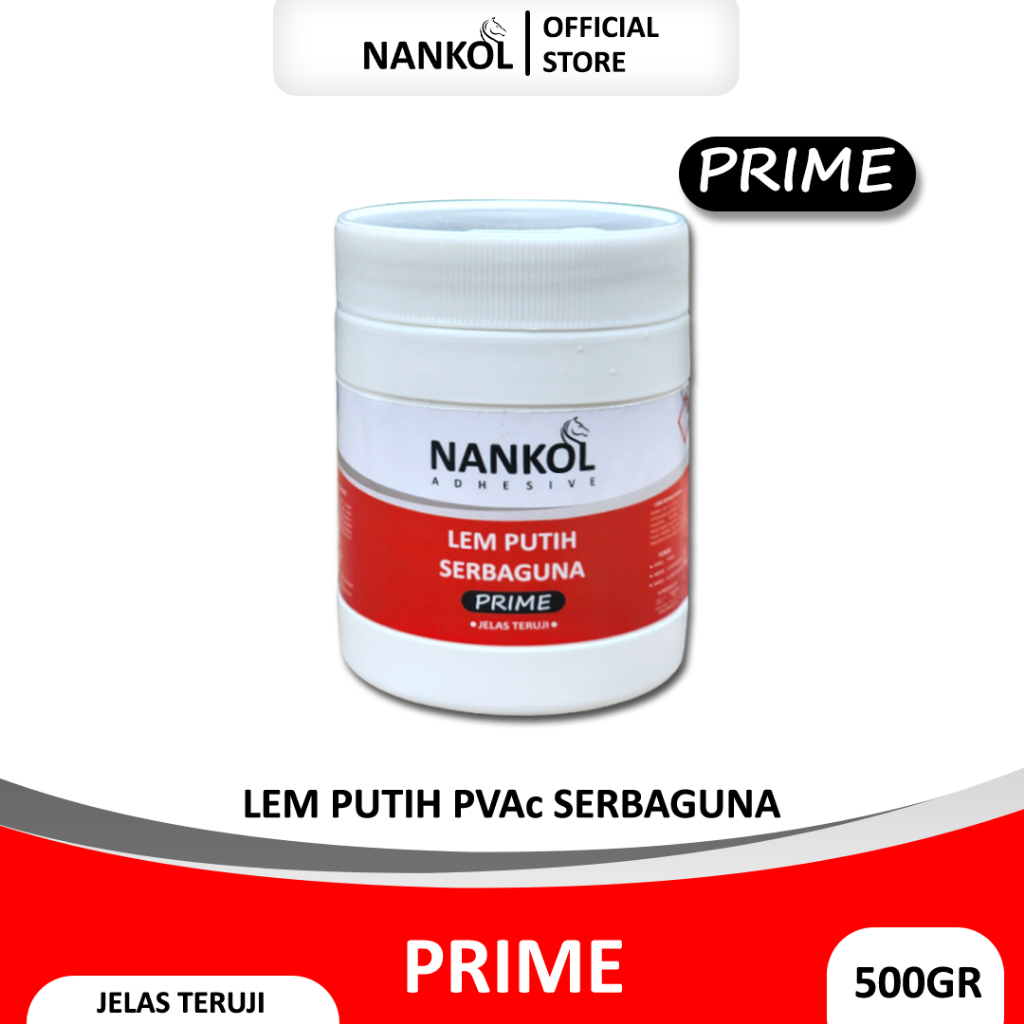 

Nankol Prime 500Gr - Lem Putih Serbaguna PVAc