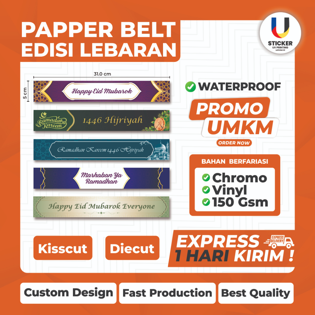 

PAPER BELT HARI RAYA LABEL SEGEL TERIMA KASIH BOX CUSTOM