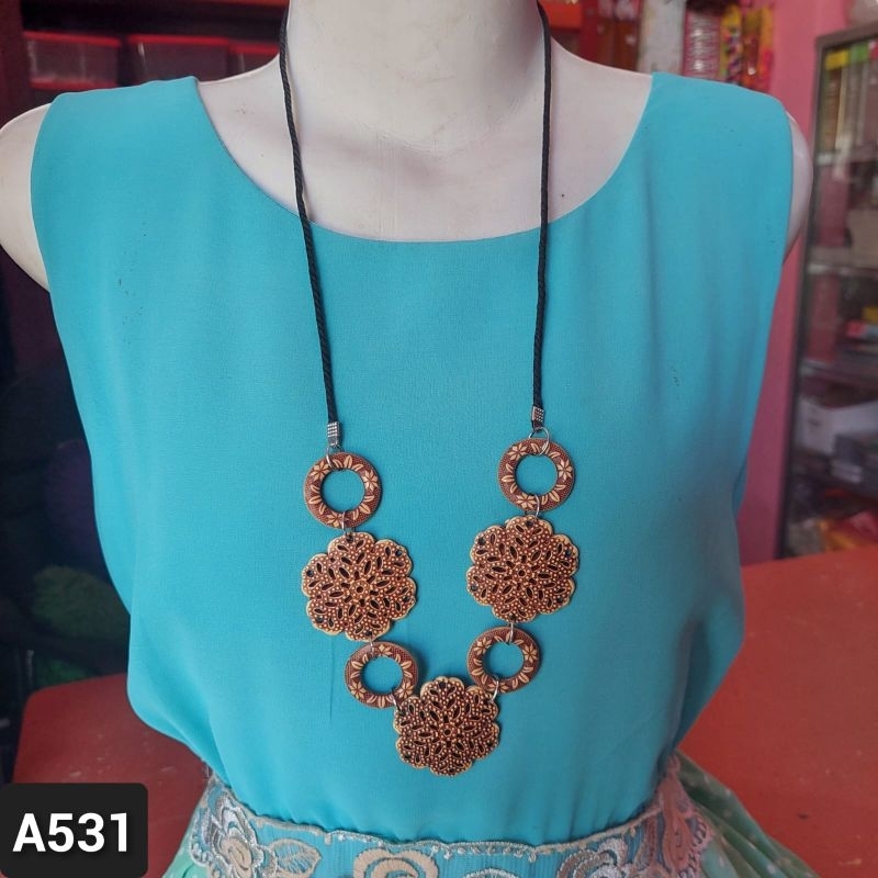 Kalung Etnik A531 Aksesoris Kalung Wanita Kalung Unik Vintage