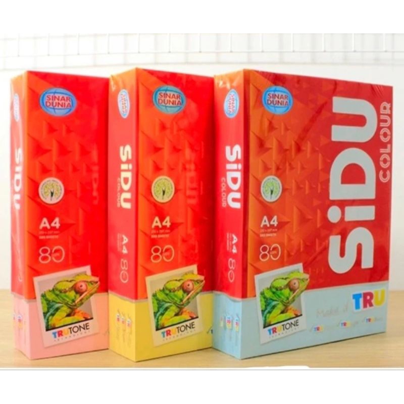 

hvs warna A4 80gram sinar dunia-sidu