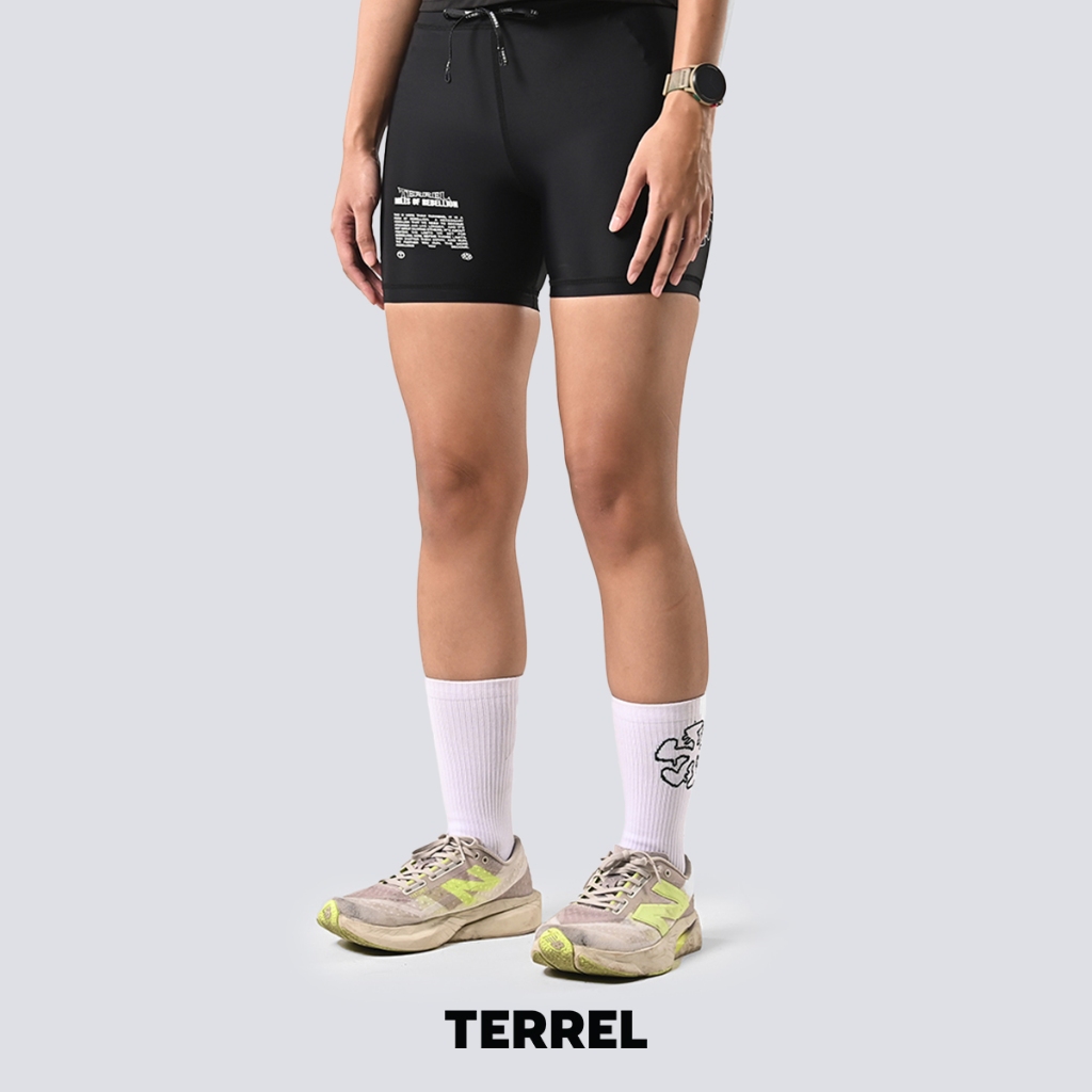 Terrel sportswear Running MoR Tights Inked Women Black