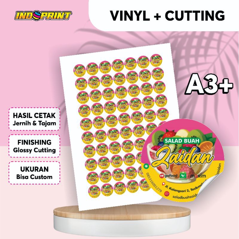 

Stiker vinyl /stiker tahan air / stiker label makanan / stiker label makanan tahan air / stiker murah