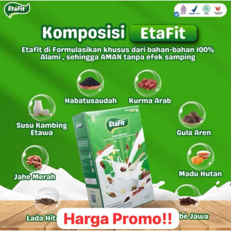 

ETAFIT - Susu Kambing Etawa Original - Etavit Untuk Sesak Nafas Batuk Asma Murni 100% Official