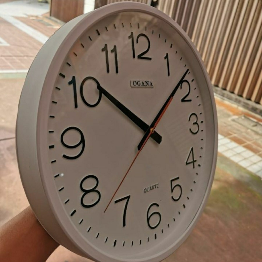 Jam Dinding OGANA Jumbo Besar Murah 36 CM / Jam Dinding Rumah Analog OGANA Besar 36 CM
