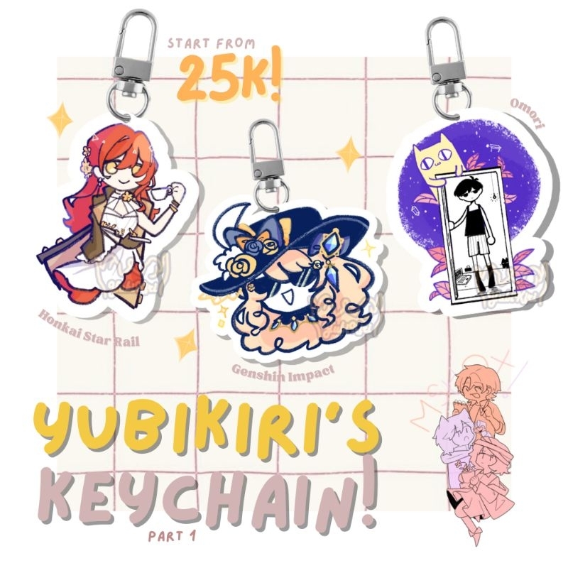 YUBIKIRI'S KEYCHAIN || Genshin Impact's fanmerch