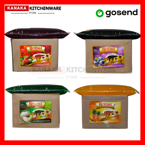 

SELAI REDMI 500GR STRAWBERI / BLUBERI / MELON / NANAS / ISIAN ROTI / BAHAN KUE