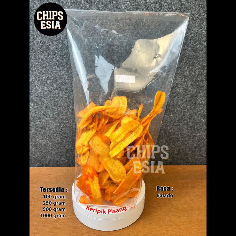 

Keripik Pisang Balado - 100gr - 250gr - Chips Esia