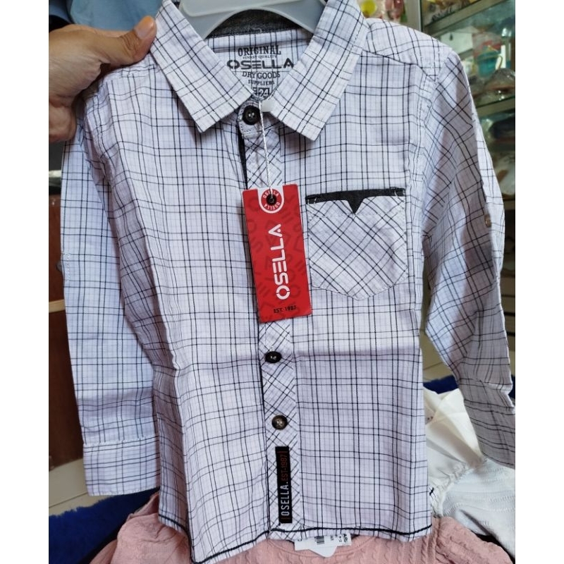 kemeja anak osella kids 2&3 Tahun