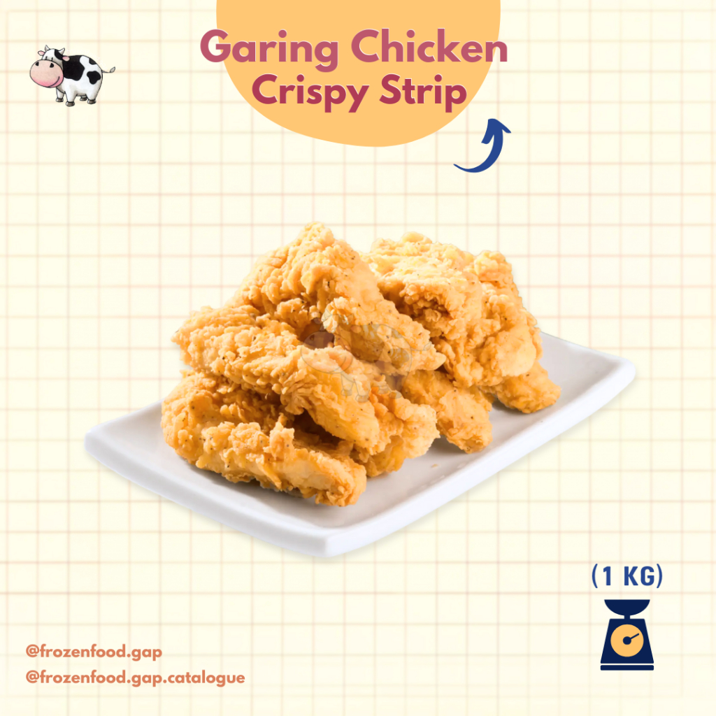 

GARING CHICKEN CRISPY STRIP 1KG | FROZENFOODGAP