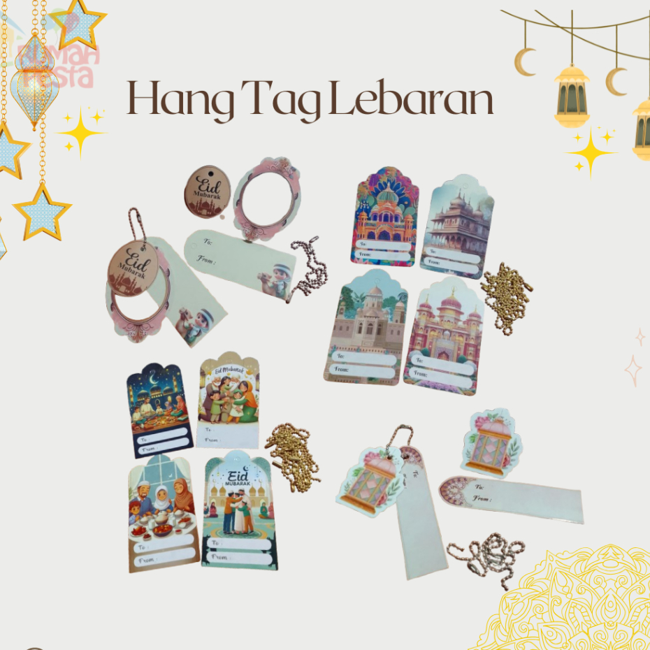 

(10pcs) Hang Tag Lebaran Eid Mubarak