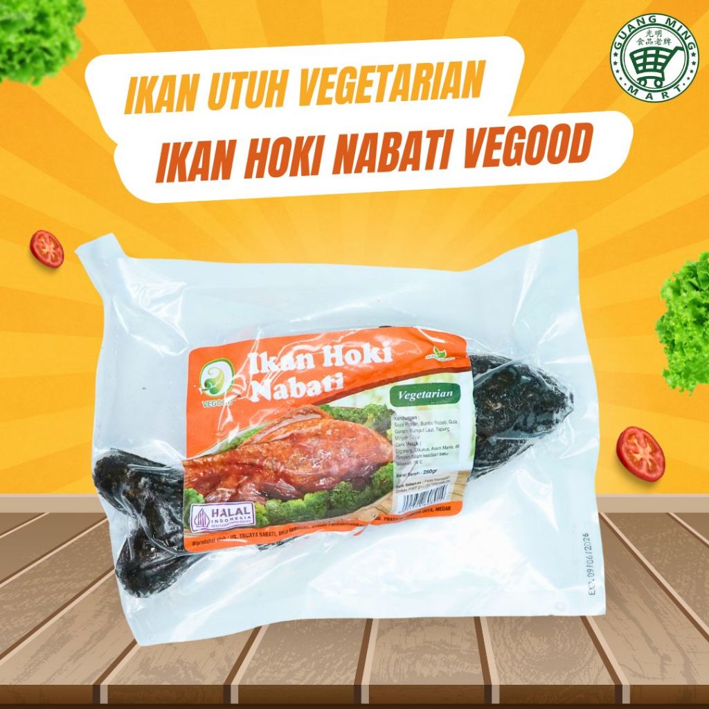 

VEGOOD IKAN HOKI NABATI / IKAN UTUH NABATI VEGETARIAN / IKAN SATU EKOR VEGE