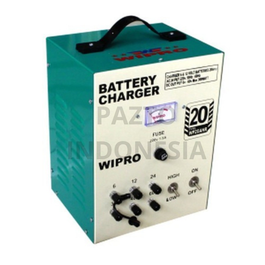 WIPRO Charger Cas Aki Mobil Motor 20 A Battery Charger WP 20 AHR ORI