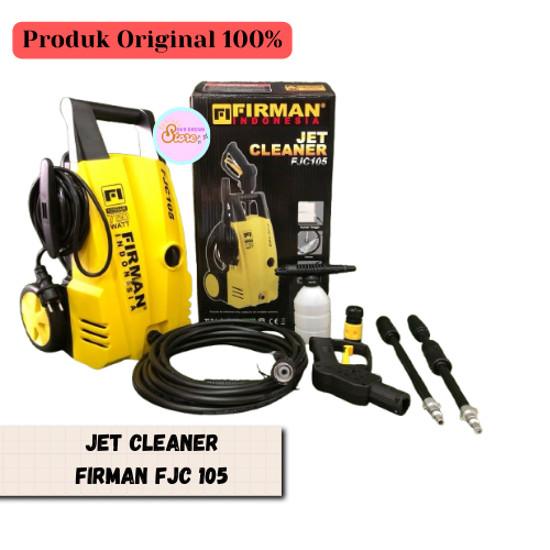 Jet Cleaner Firman FJC 105 | Alat mesin cuci mobil  Motor | alat Steam Mobil / Motor