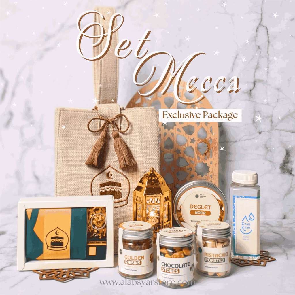 

Hampers Ekslusif Set Nabawi dan Set Mecca Ramadhan Paket Hampers Idul Fitri Paket Oleh-Oleh Haji Umroh Edisi Ramadhan Haji Umroh