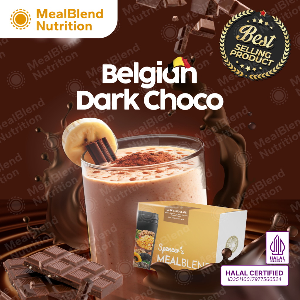 

Spencer's MealBlend - Dark Choco | Multigrain Slimming Drink | Pengganti Makanan - 1 Sachet