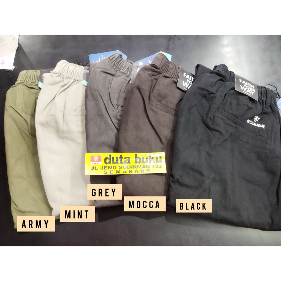 Celana Sirwal Pria Dewasa Basic Shafwan Jumbo Muslimadani XXL