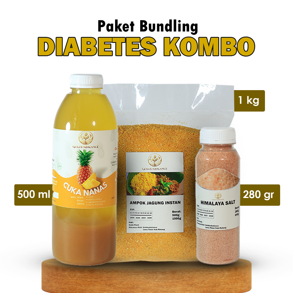 

Paket Diet Beras Jagung Nasi Ampok Instan 1 Kg Cuka Nanas Asli 500 ML Garam Himalaya Original 280 Gram Untuk Mencegah Diabetes