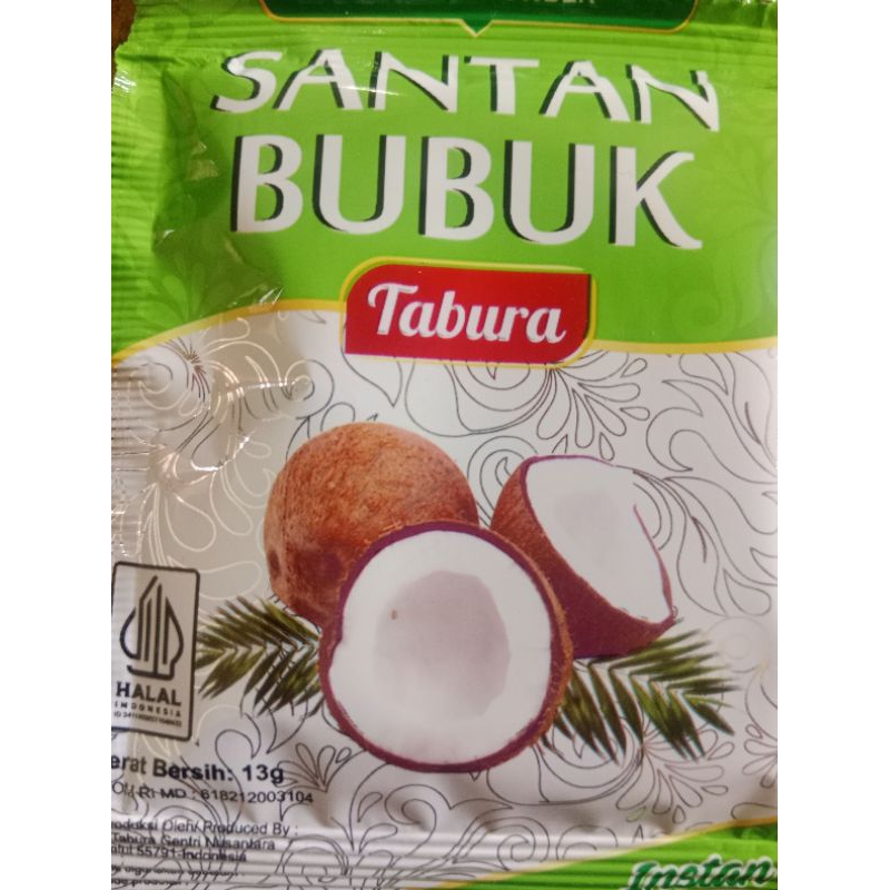 

Santan Bubuk Tabura Renceng 13 gr (10 pcs)
