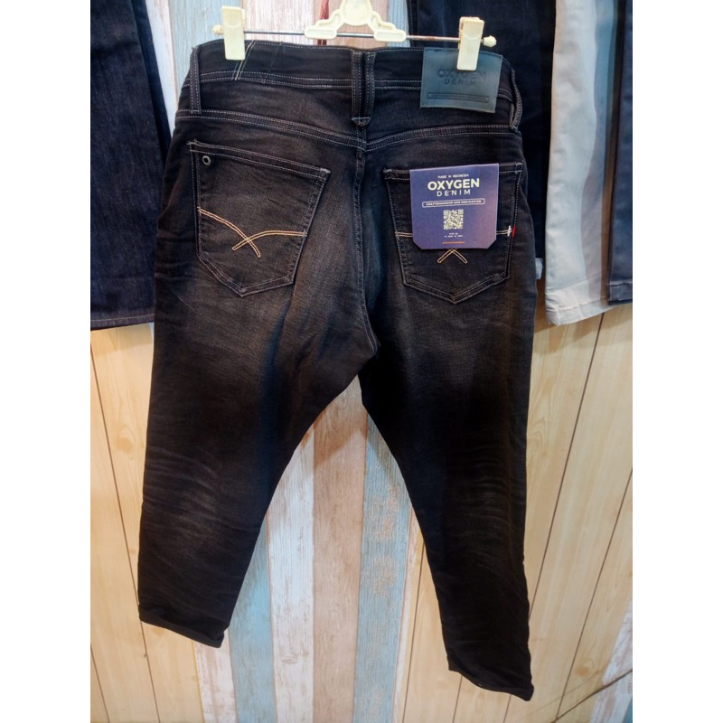 Celana Panjang Pria Oxygen - Celana Jeans Oxygen Denim - Denim Slim Fit