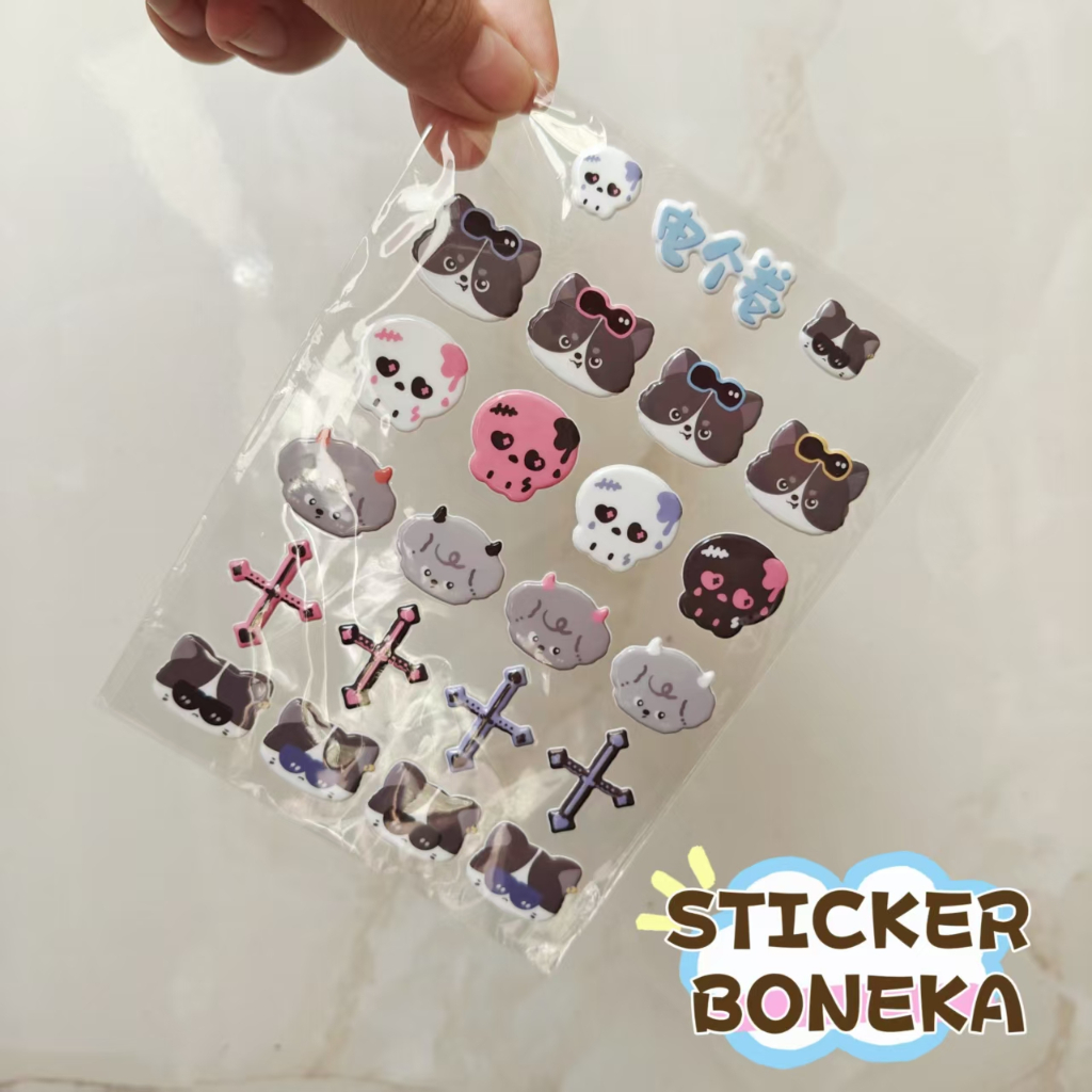 [READY STOCK] ACC STICKER BONEKA 15 DAN 20 CM ACC STICKER DOLL 20 CM LANGSUNG TEMPEL STICKER LUCU