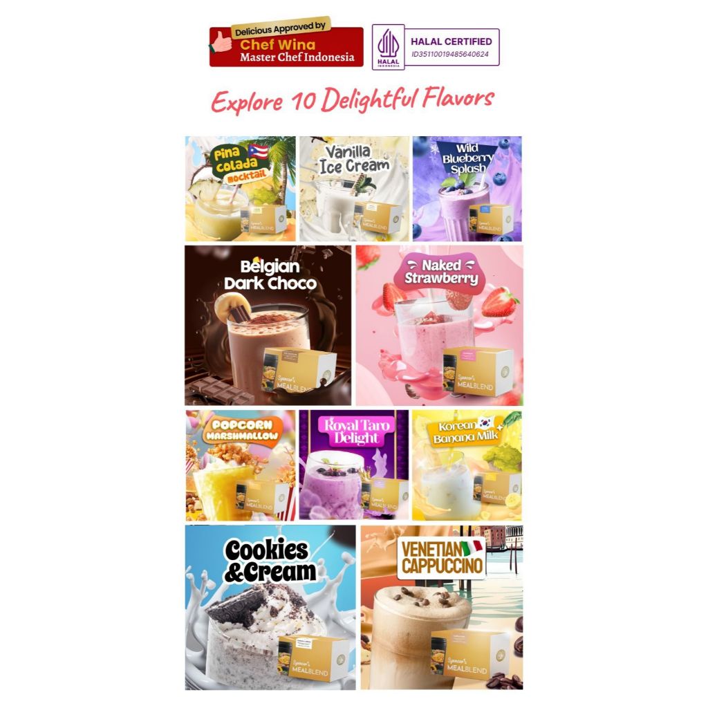 

Spencer Minuman Multi Grain Spencer Meal Blend Spencer Meal Replacement