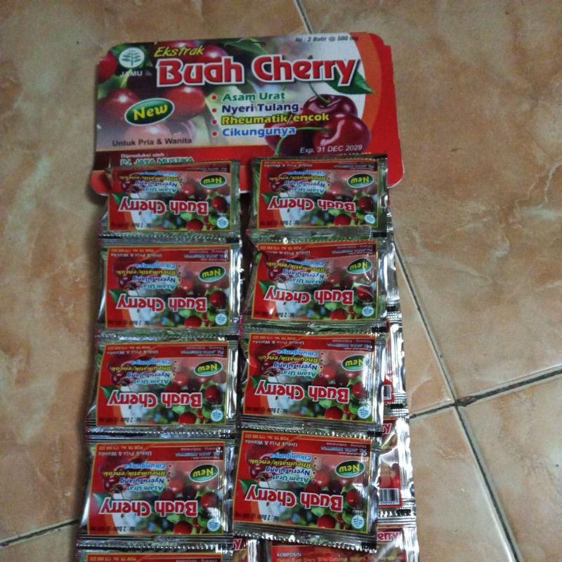

kapsul herbal Buah Cherry renceng
